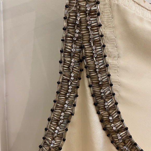 Adam White Silk Cami with Jewel Straps - Picture 3 of 3